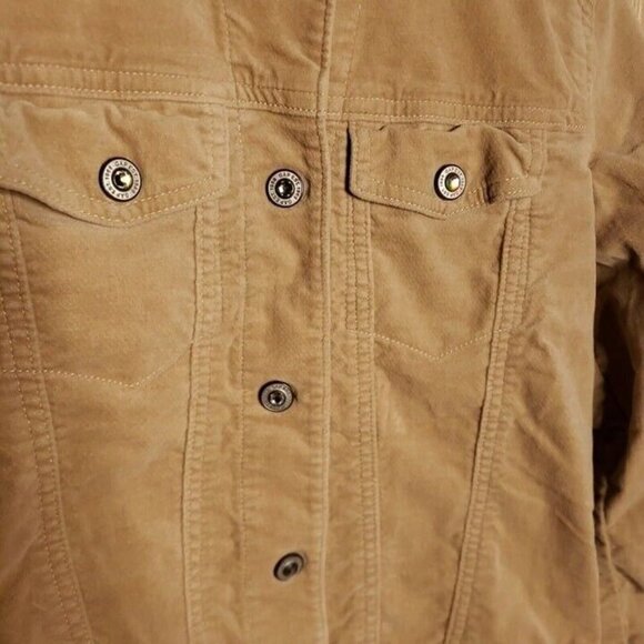 Gap Girls Tan Velvet Feel Jacket 14-16 - Picture 3 of 7